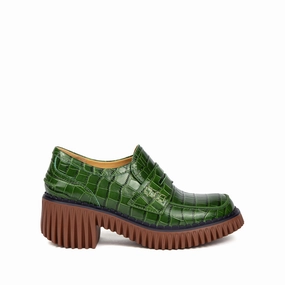 All Weather Grippy Traction 4Ccccees | Women'S Loafers | Plita Penny Pine | Green