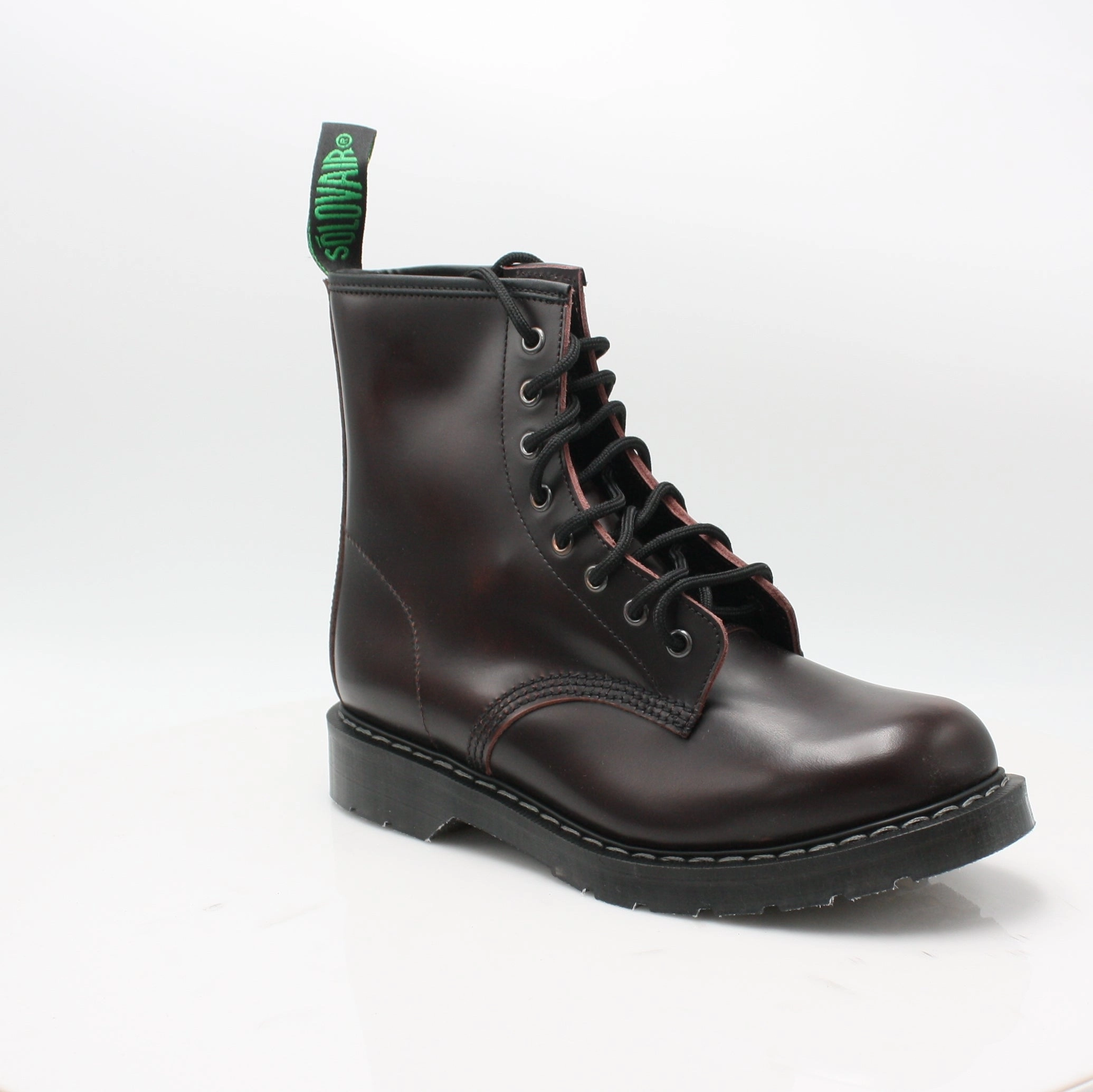 8 Eye Derby Boot Solovair Comfort Heel Rugged Sole