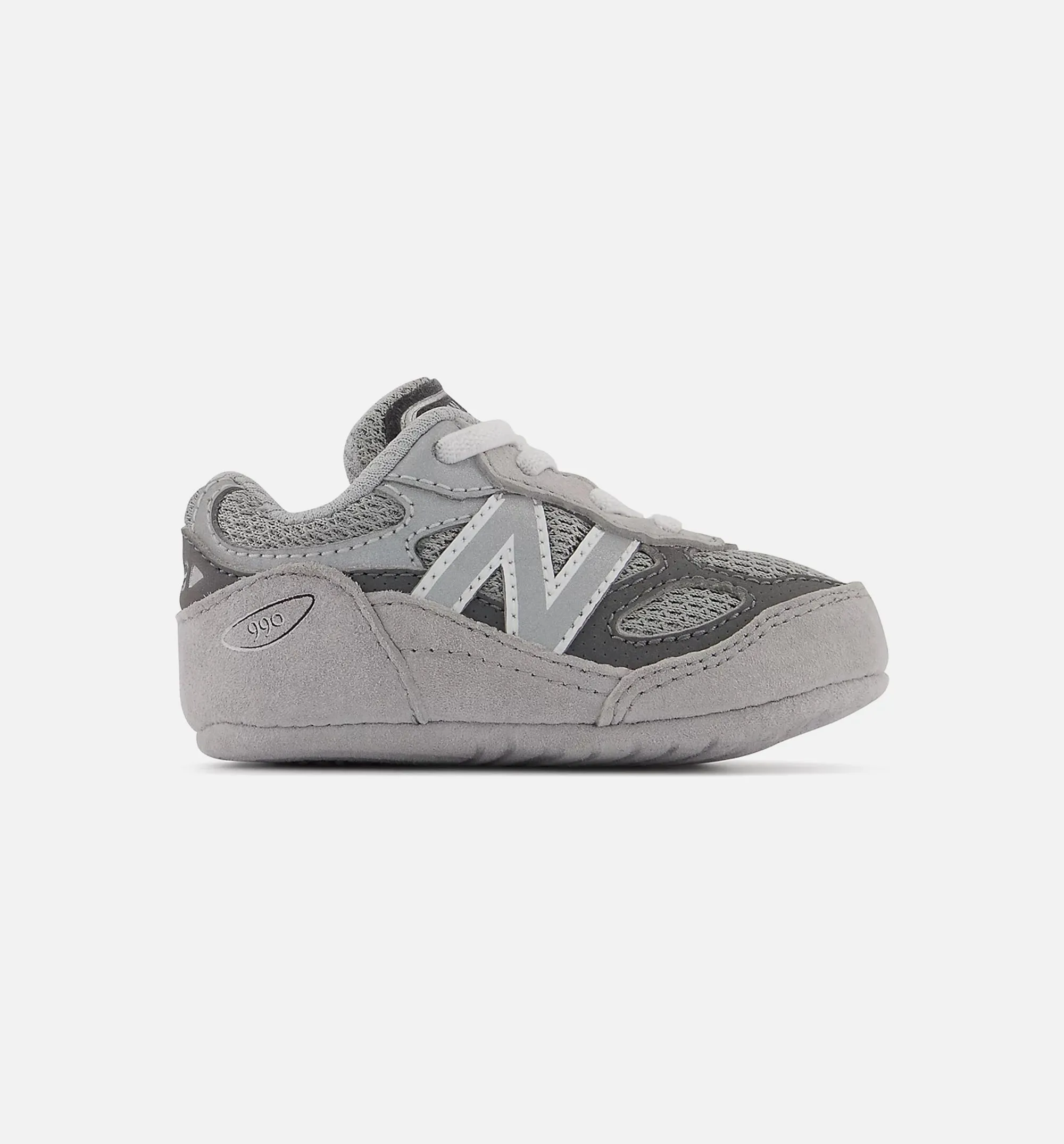 990V6 Crib Bungee Infant Toddler Lifestyle Shoe - Grey Breathable Modern Classic