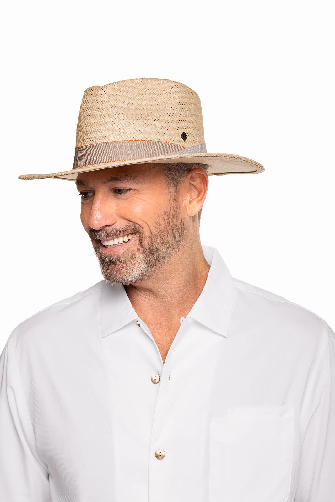 Abaco Palm Straw Pinch Front Fedora  | Natural