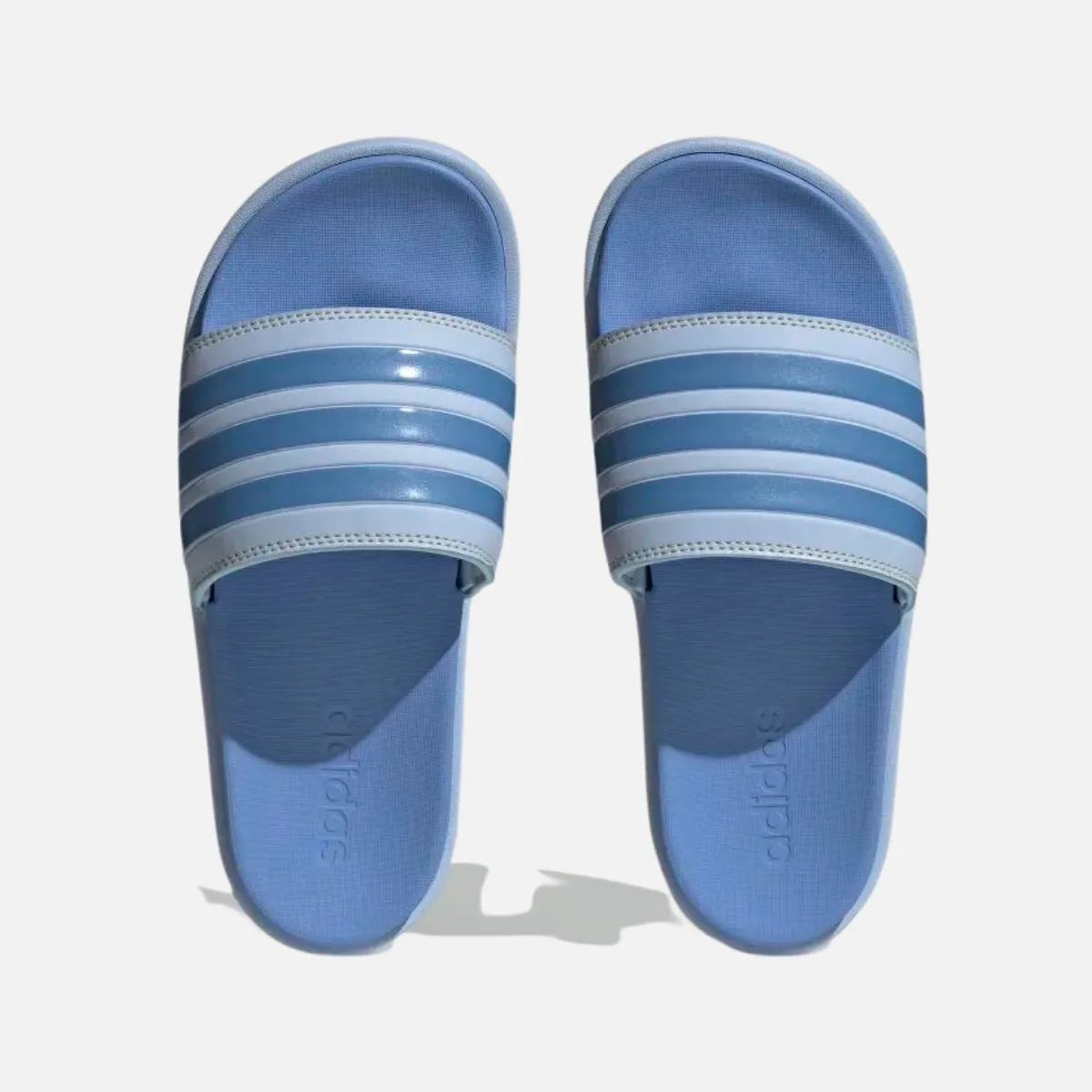 Adidas Adilette Platform Women Sportswear Slide -Blue Dawn/Blue Fusion Met./Blue Fusion Cloud Comfort