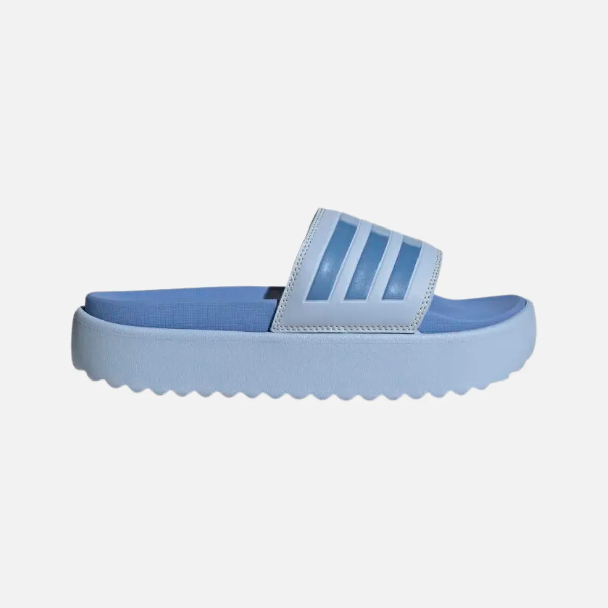 Adidas Adilette Platform Women Sportswear Slide -Blue Dawn/Blue Fusion Met./Blue Fusion Stable Versatile Style