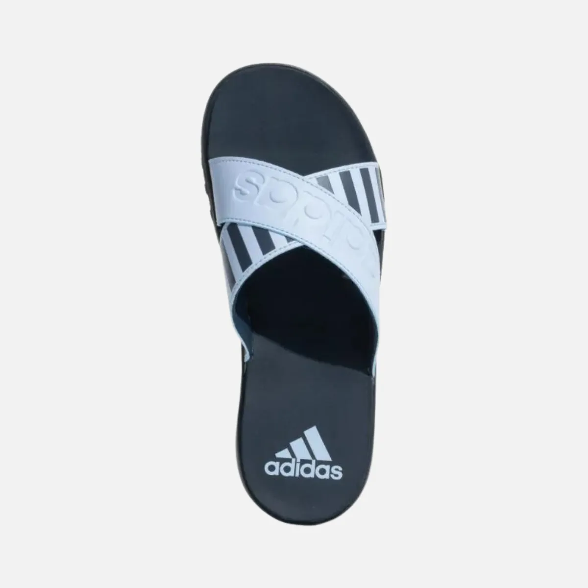 Flat Feet Shoes Adidas Distincto Women Sportswear Slipper -Blue Dawn/Collegiate Navy