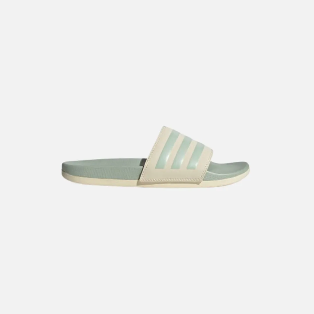 Lightweight Shoes Adilette Comfort Slides Wonder White / Linen Green Met. / Linen Green Met.