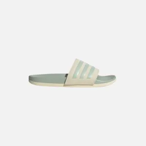 Lightweight Shoes Adilette Comfort Slides Wonder White / Linen Green Met. / Linen Green Met.