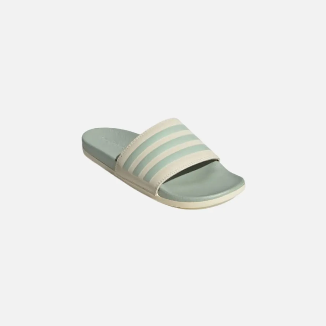 Adilette Comfort Slides Wonder White / Linen Green Met. / Linen Green Met. Cloud Comfort