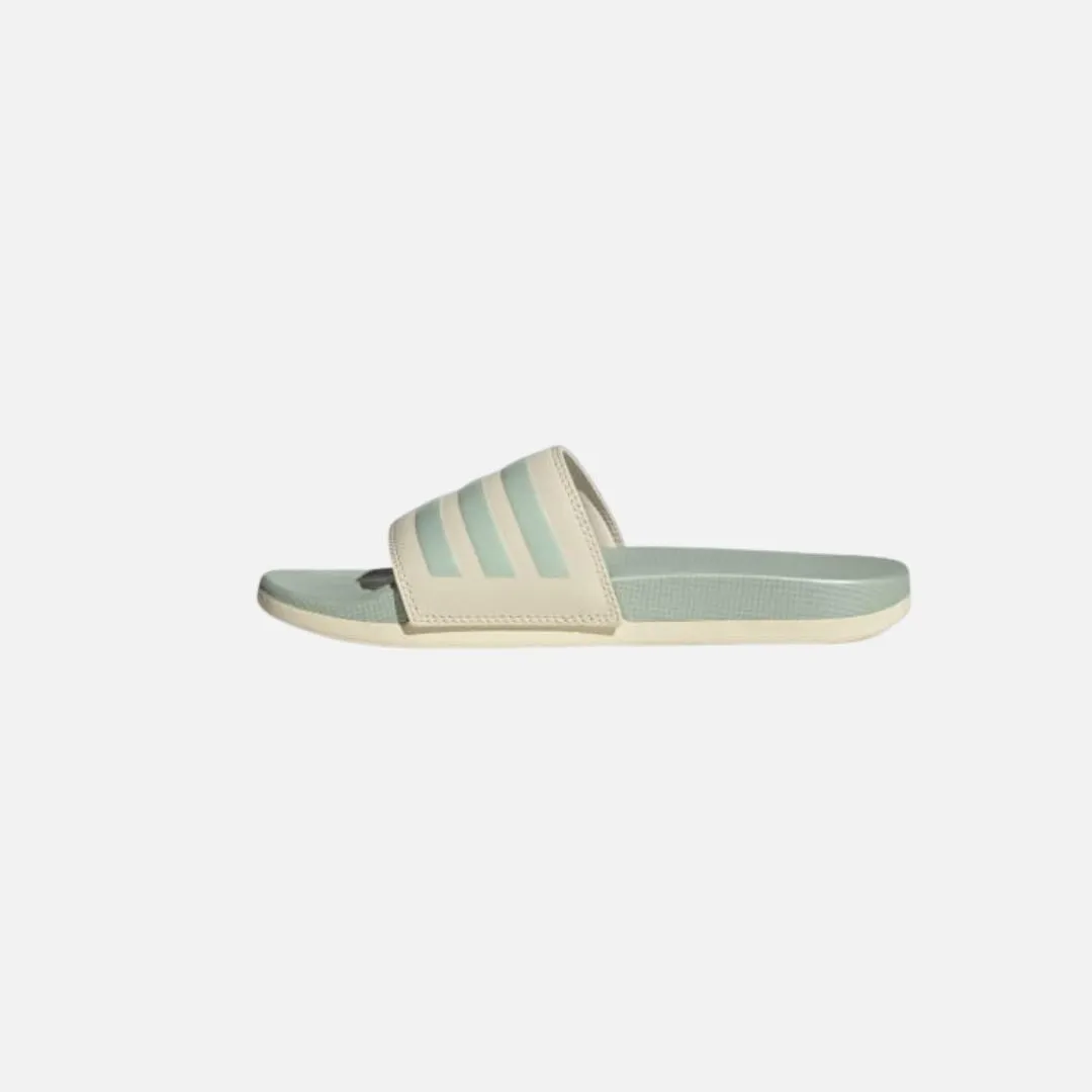 Water Resistant Adilette Comfort Slides Wonder White / Linen Green Met. / Linen Green Met.
