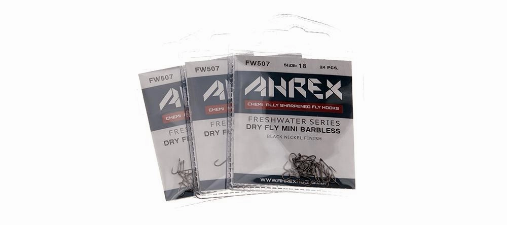Ahrex FW 507 Dry Fly Mini Barbless Hook 24 pack