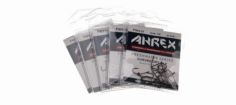 Ahrex FW 510 Curved Dry Fly Barbed Hook 24 pack