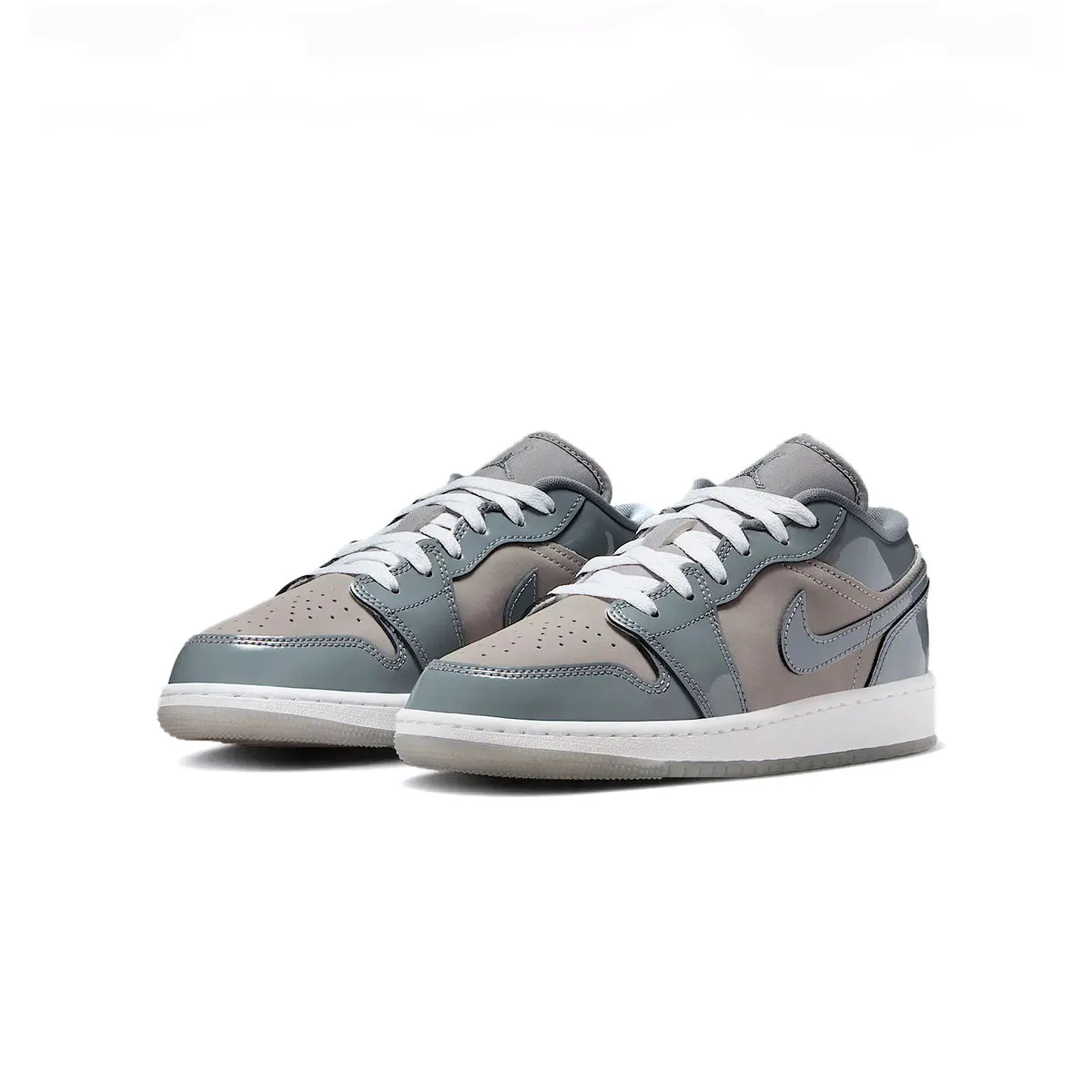 Air Jordan 1 Low Se 'Patent Cool Grey' Sustainable Moisture Wicking