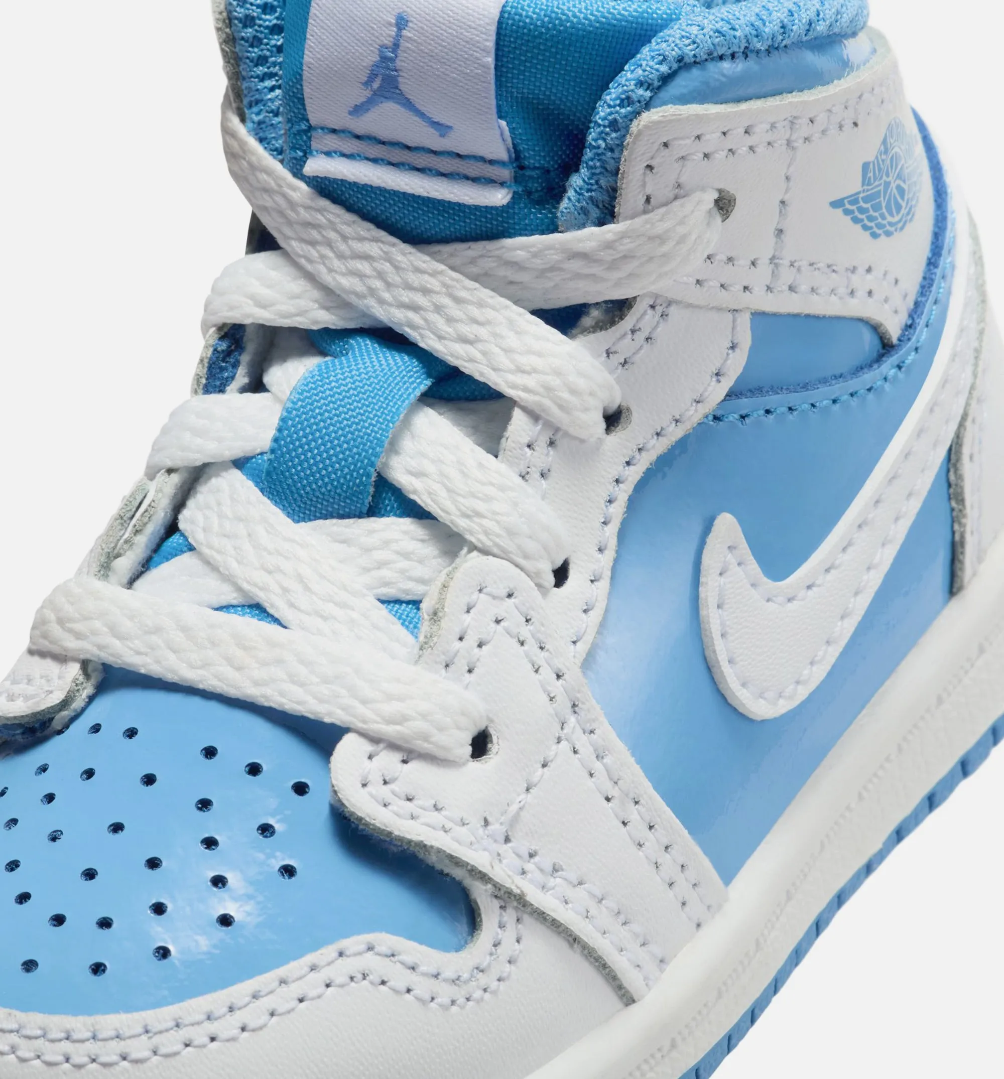 Air Jordan 1 Mid Legend Blue Infant Toddler Lifestyle Shoe - White/Legend Blue Supportive Shoes
