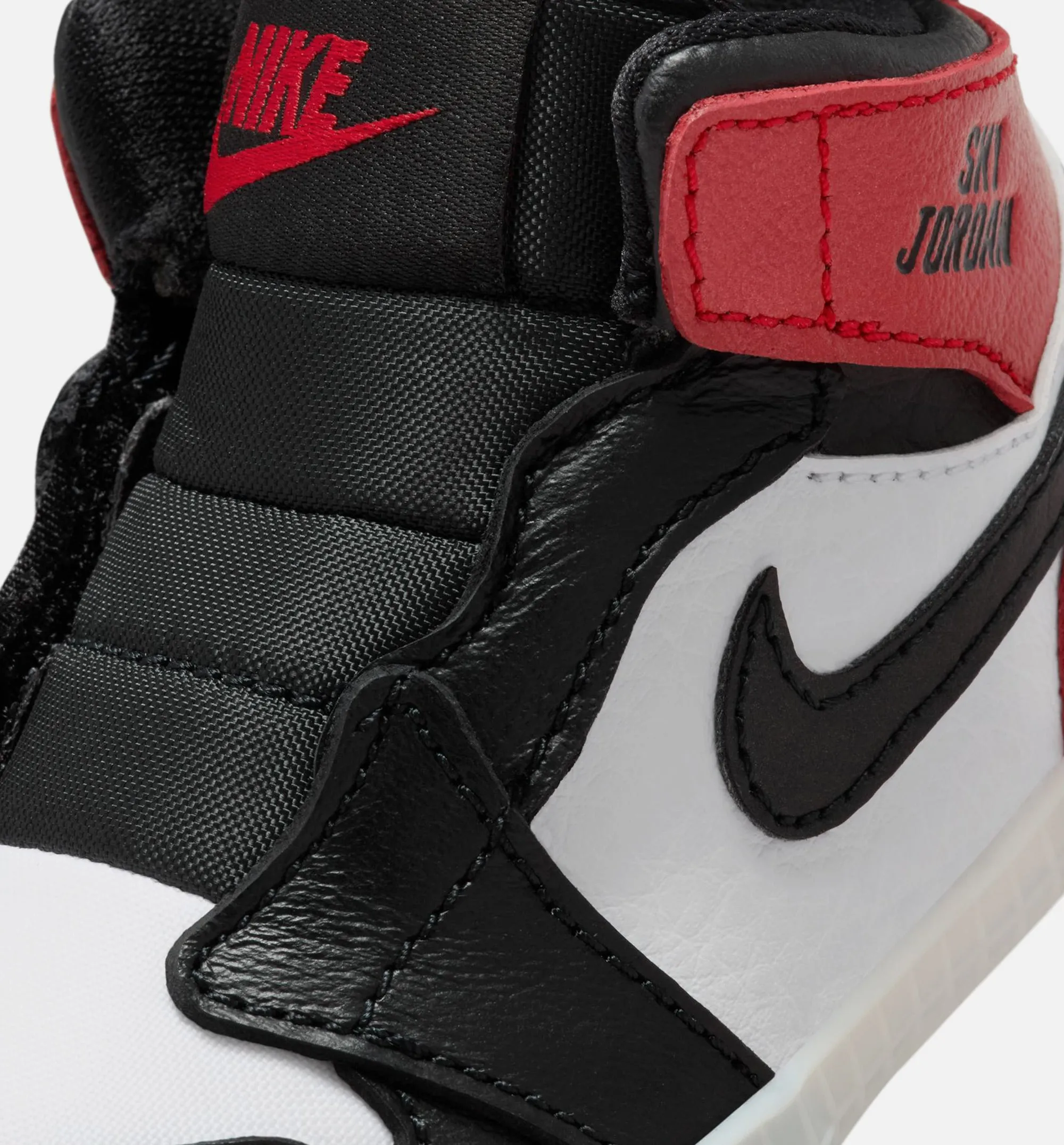 Air Jordan 1 Retro High Og Black Toe Infant Crib Lifestyle Shoe - White/Black/Varsity Red/Sail Eco Friendly Quick Dry