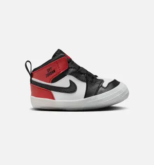 Air Jordan 1 Retro High Og Black Toe Infant Crib Lifestyle Shoe - White/Black/Varsity Red/Sail Shock Absorbing Rugged Sole