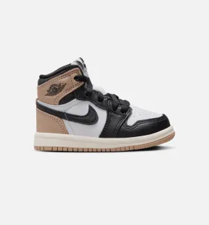 Air Jordan 1 Retro High Og Latte Infant Toddler Lifestyle Shoe - Black/Legend Medium Brown/White/Sail Comfortable Footwear Sustainable Shoes