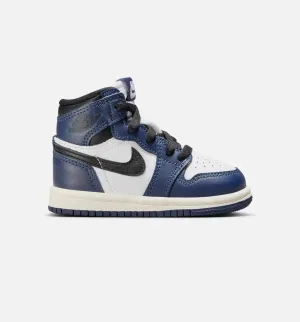 Air Jordan 1 Retro High Og Midnight Navy Infant Toddler Lifestyle Shoe - Midnight Navy/White Comfort Technology Unisex Shoes