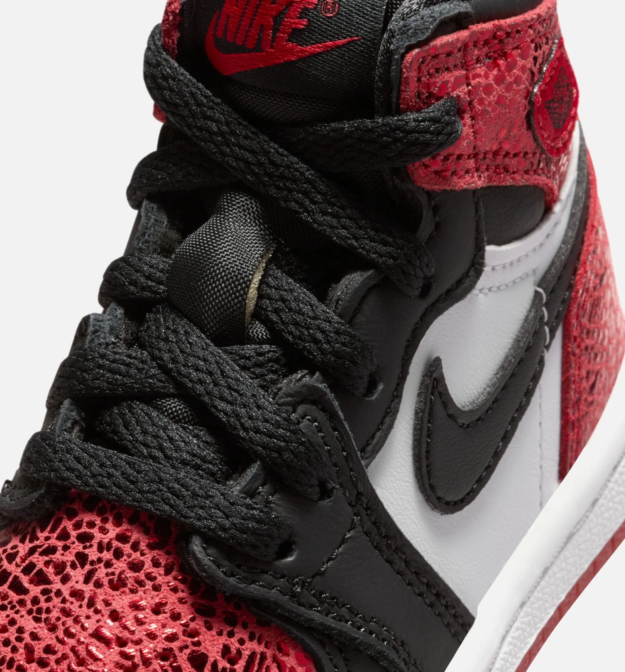 Air Jordan 1 Retro High Og Ruby Infant Toddler Lifestyle Shoe - Varsity Red/Black/White Fashion Footwear