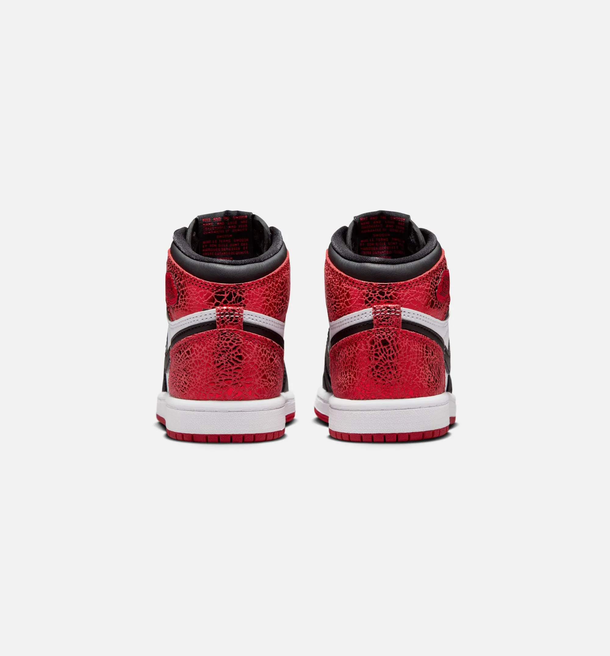 Air Jordan 1 Retro High Og Ruby Preschool Lifestyle Shoe - Varsity Red/Black/White Weather Ready