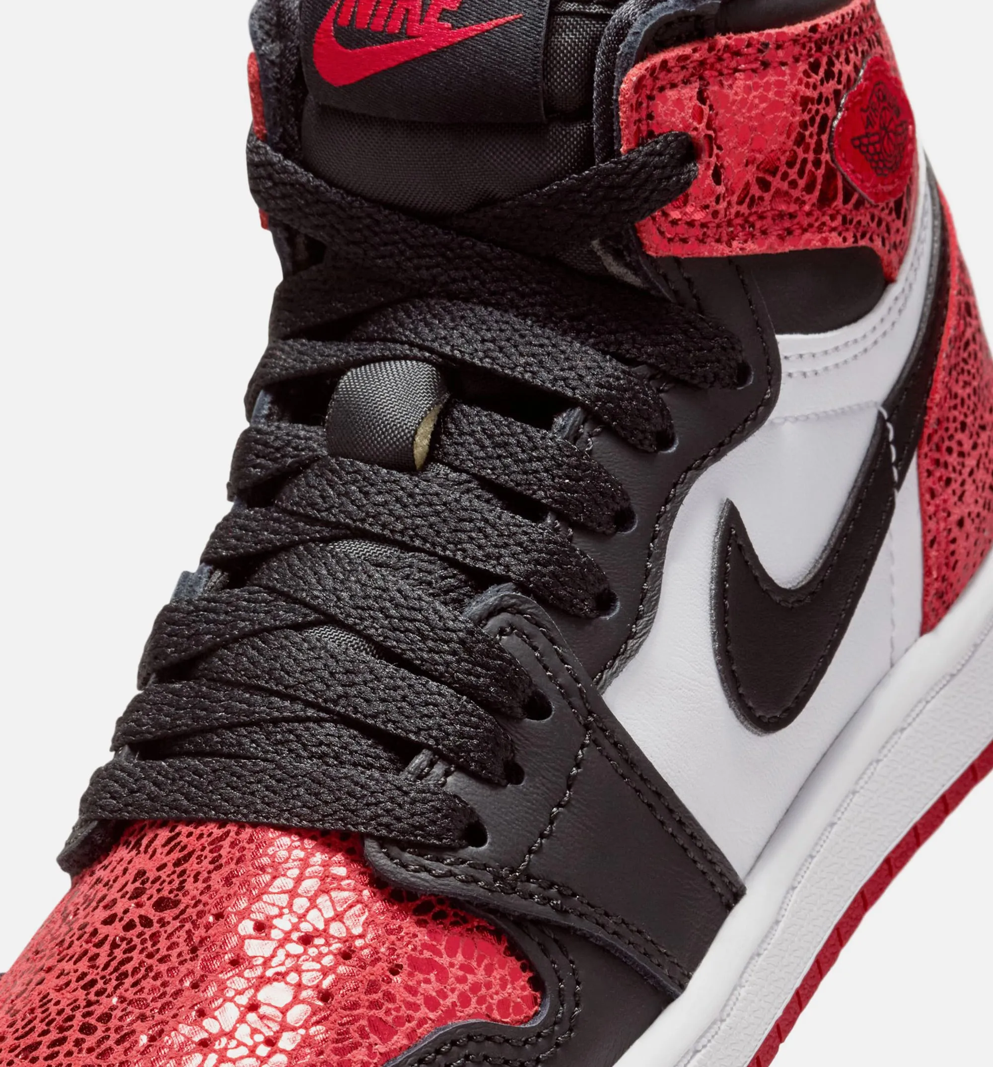 Ergonomic Sole Travel Shoes Air Jordan 1 Retro High Og Ruby Preschool Lifestyle Shoe - Varsity Red/Black/White