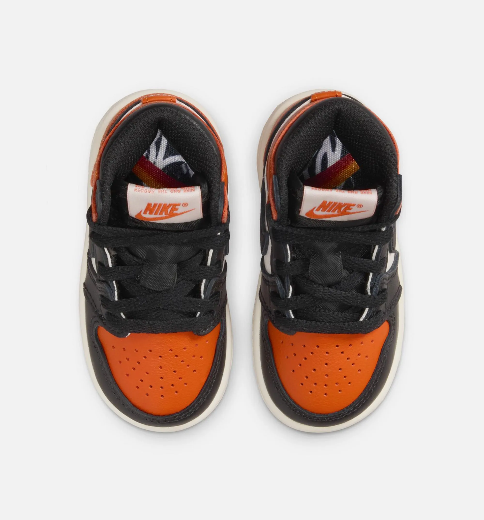 Daylong Comfort Waterproof Air Jordan 1 Retro High Og Shattered Backboard Infant Toddler Lifestyle Shoe - Black/Black/Sail/Starfish