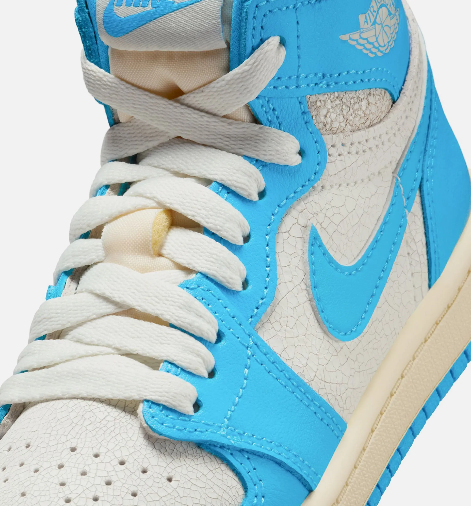 Everyday Sneakers Moisture Wicking Air Jordan 1 Retro High Og Unc Reimagined Preschool Lifestyle Shoe - Dark Powder Blue/Sail Free Shipping