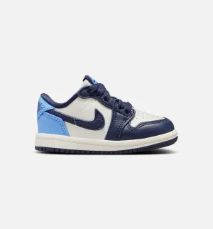 Air Jordan 1 Retro Low Og Obsidian Infant Toddler Lifestyle Shoe - Obsidian/University Blue/Sail Minimal Footwear