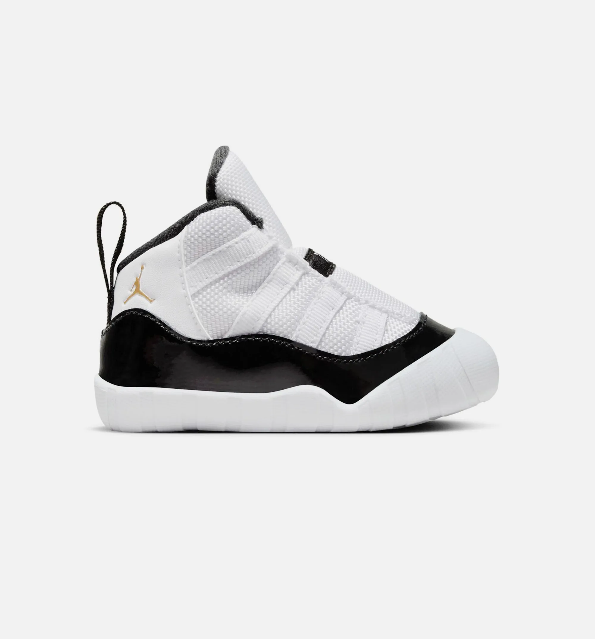 Air Jordan 11 Bootie Gratitude Infant Toddler Crib Lifestyle Shoe - White/Black Breathable Functional Footwear