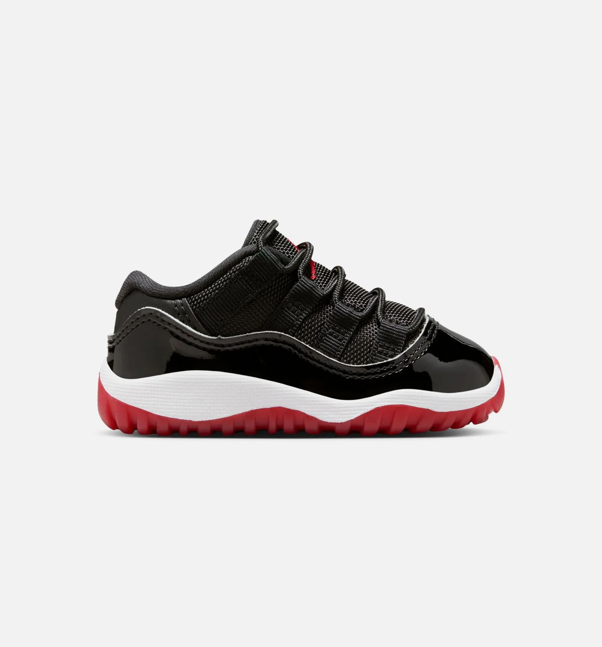 Cloud Comfort Casual Footwear Air Jordan 11 Retro Bred Infant Toddler Lifestyle Shoe - Black/Varsity Red/White