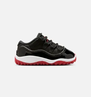Cloud Comfort Casual Footwear Air Jordan 11 Retro Bred Infant Toddler Lifestyle Shoe - Black/Varsity Red/White