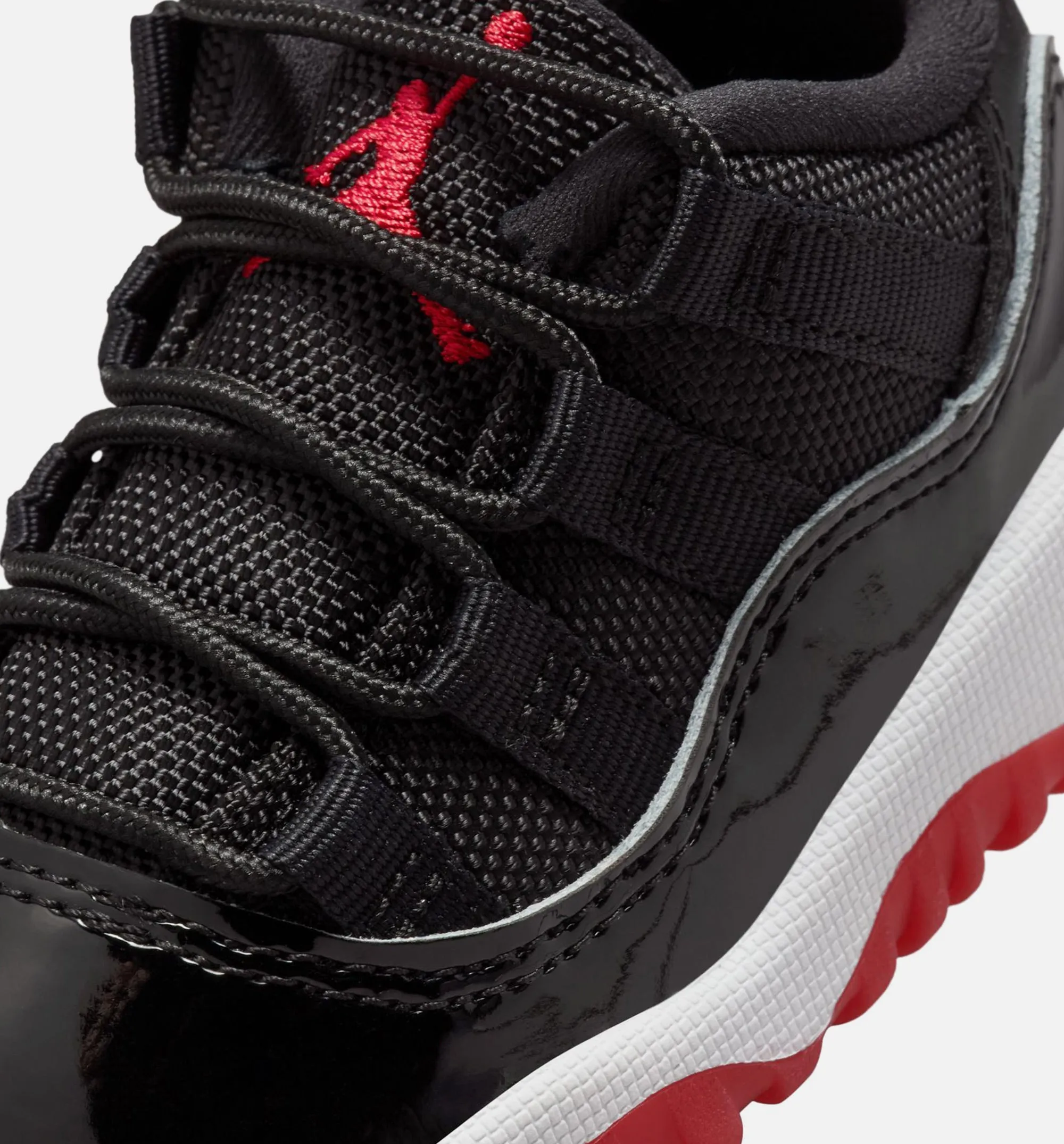 Air Jordan 11 Retro Bred Infant Toddler Lifestyle Shoe - Black/Varsity Red/White Comfort Technology