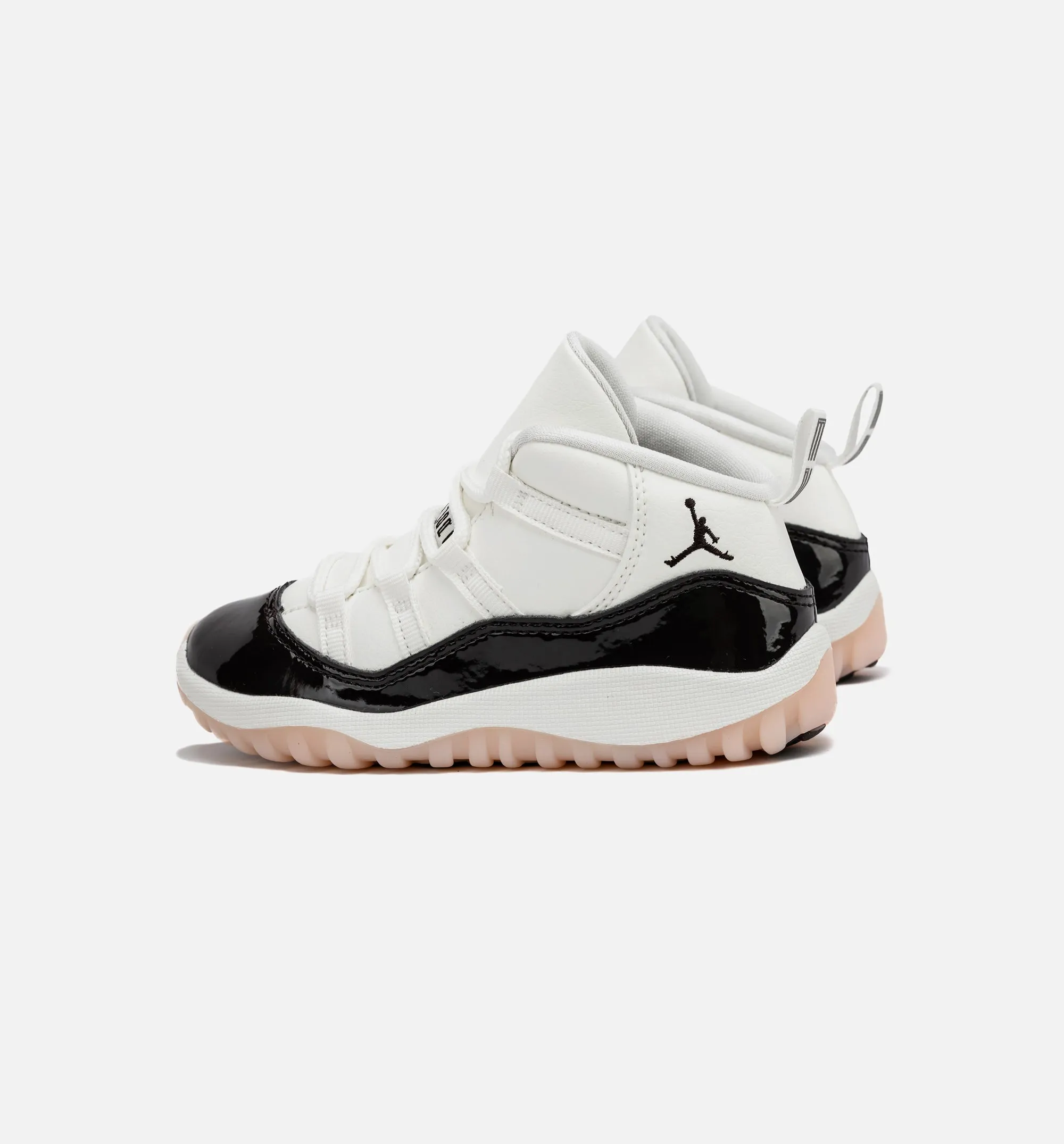 Rugged Sustainable Air Jordan 11 Retro Neapolitan Infant Toddler Lifestyle Shoe - Sail/Velvet Brown
