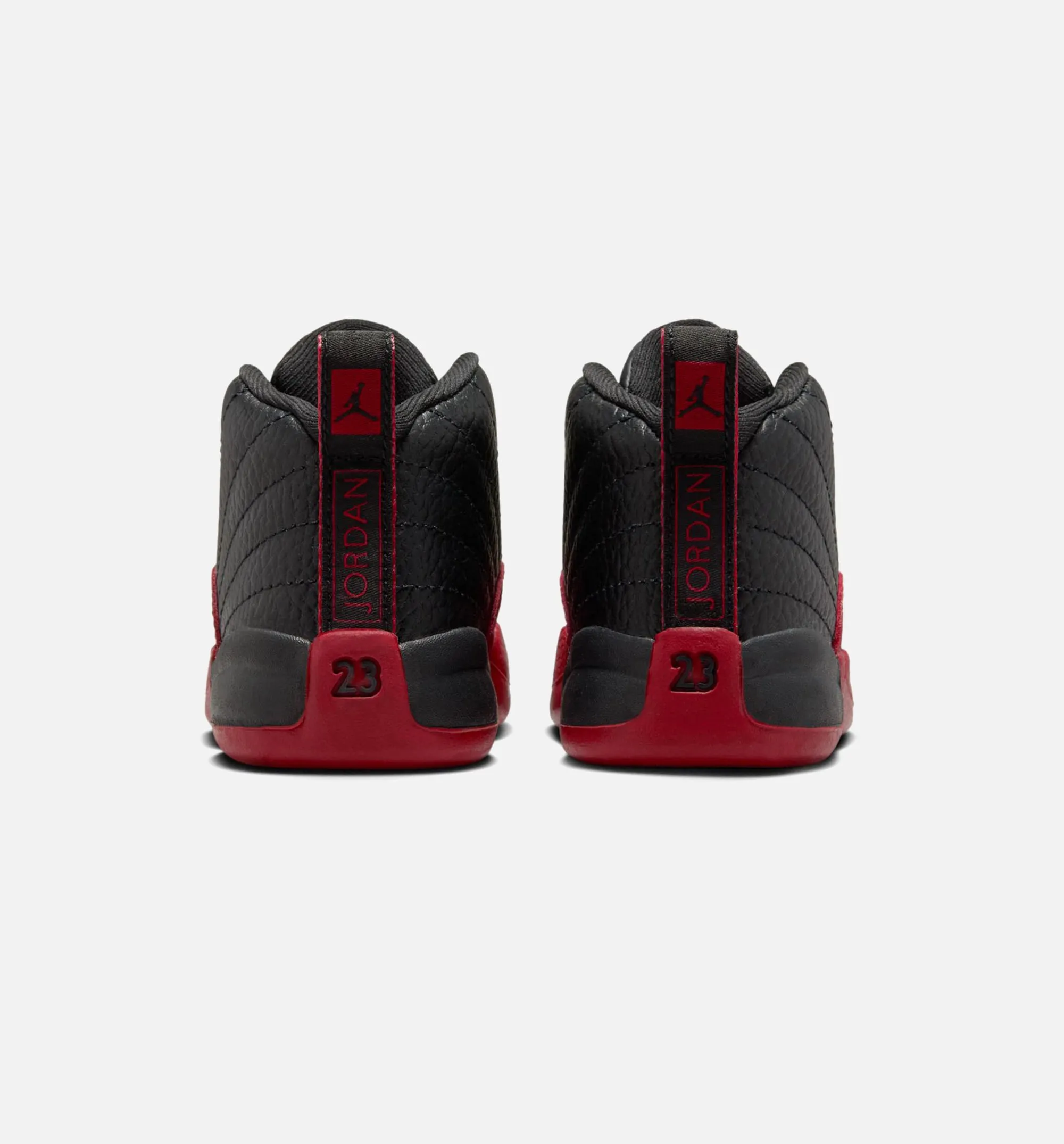 Air Jordan 12 Retro Flu Game Infant Toddler Lifestyle Shoe - Black/Varsity Red Arch Support
