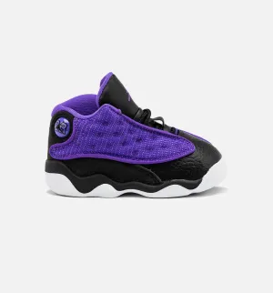 Comfort Heel Air Jordan 13 Retro Purple Venom Infant Toddler Lifestyle Shoe - Black/Purple