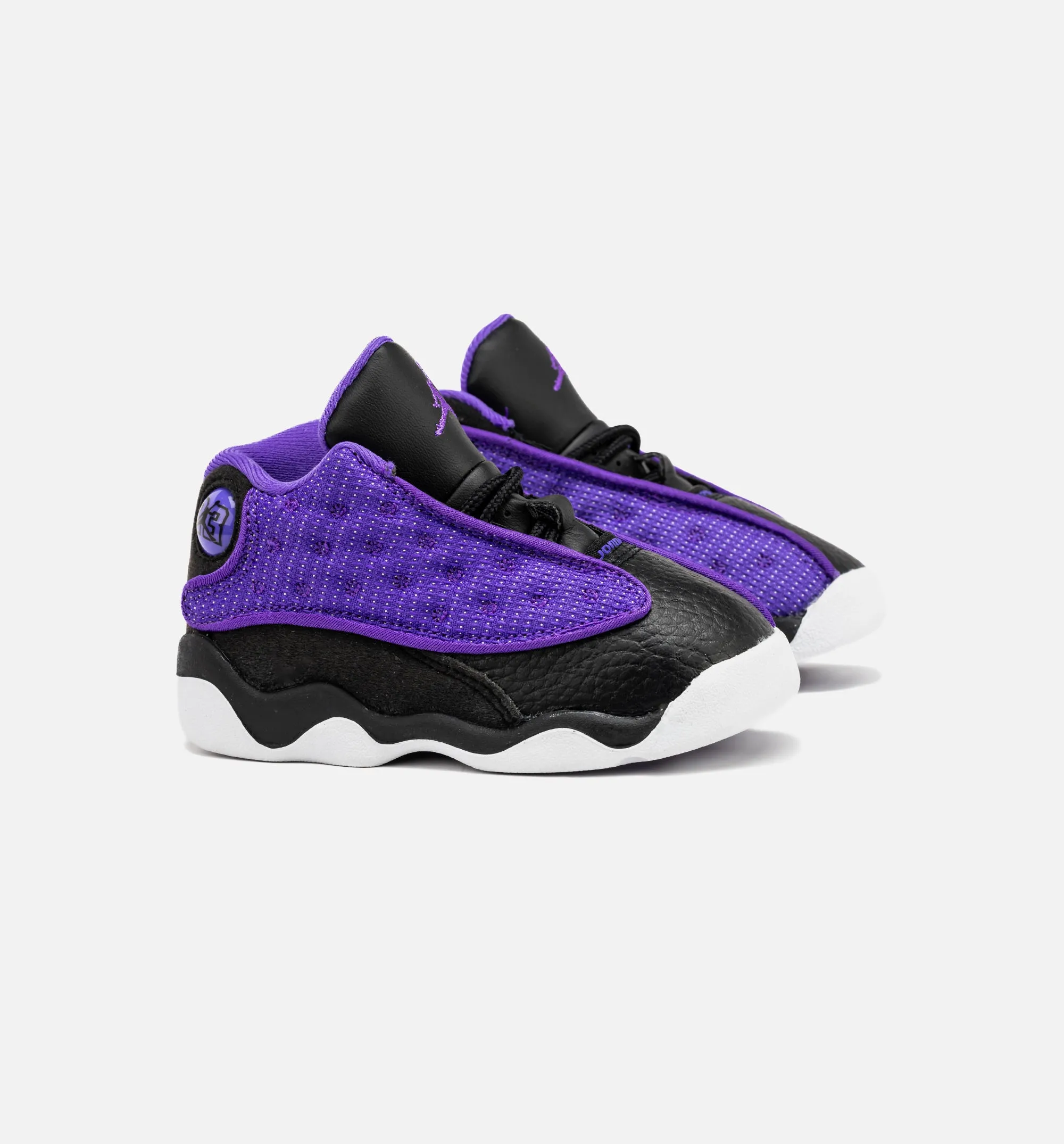 Air Jordan 13 Retro Purple Venom Infant Toddler Lifestyle Shoe - Black/Purple Canvas Shoes All Day Comfort