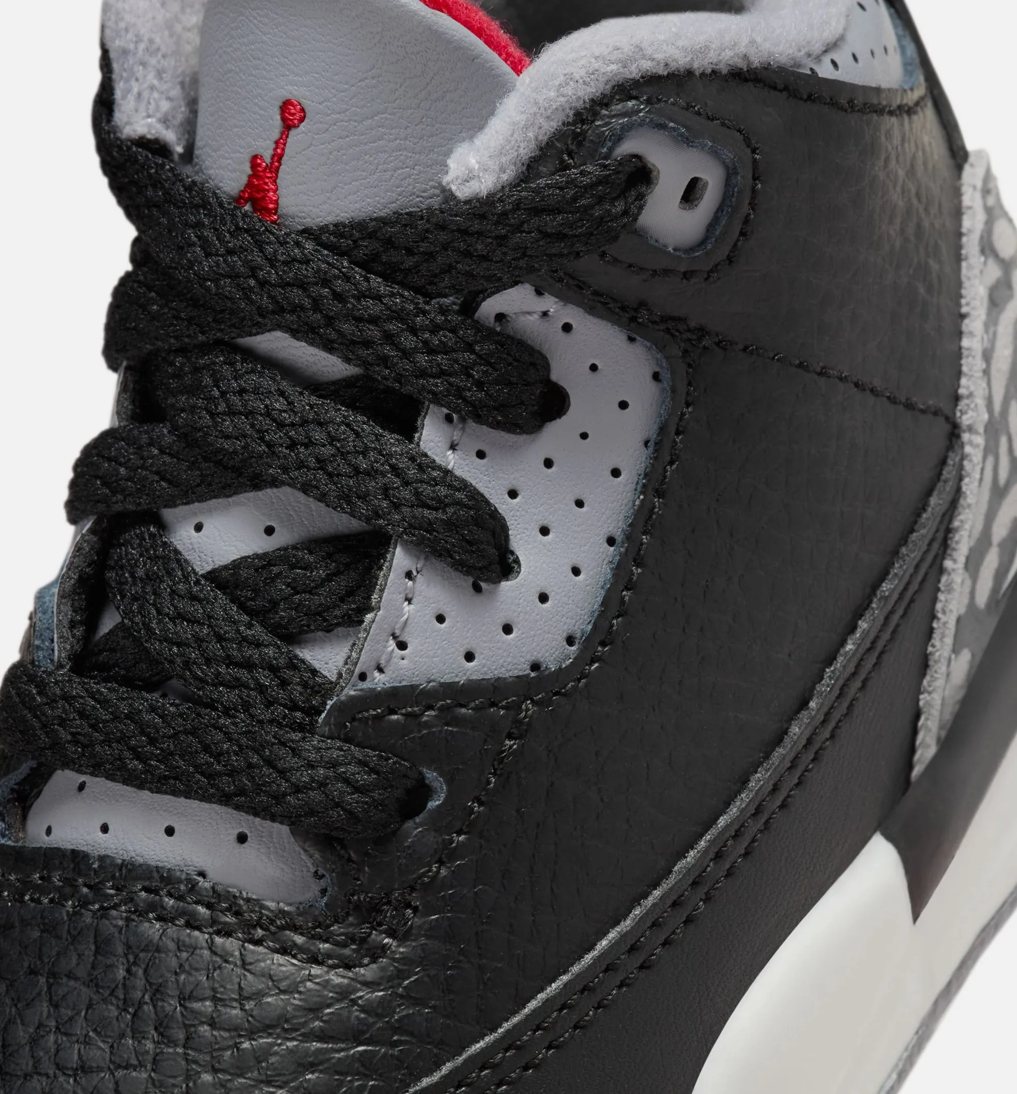 Air Jordan 3 Retro Black Cement Infant Toddler Lifestyle Shoe - Black/Fire Red/Cement Grey/Summit White All Day Support Odor Resistant