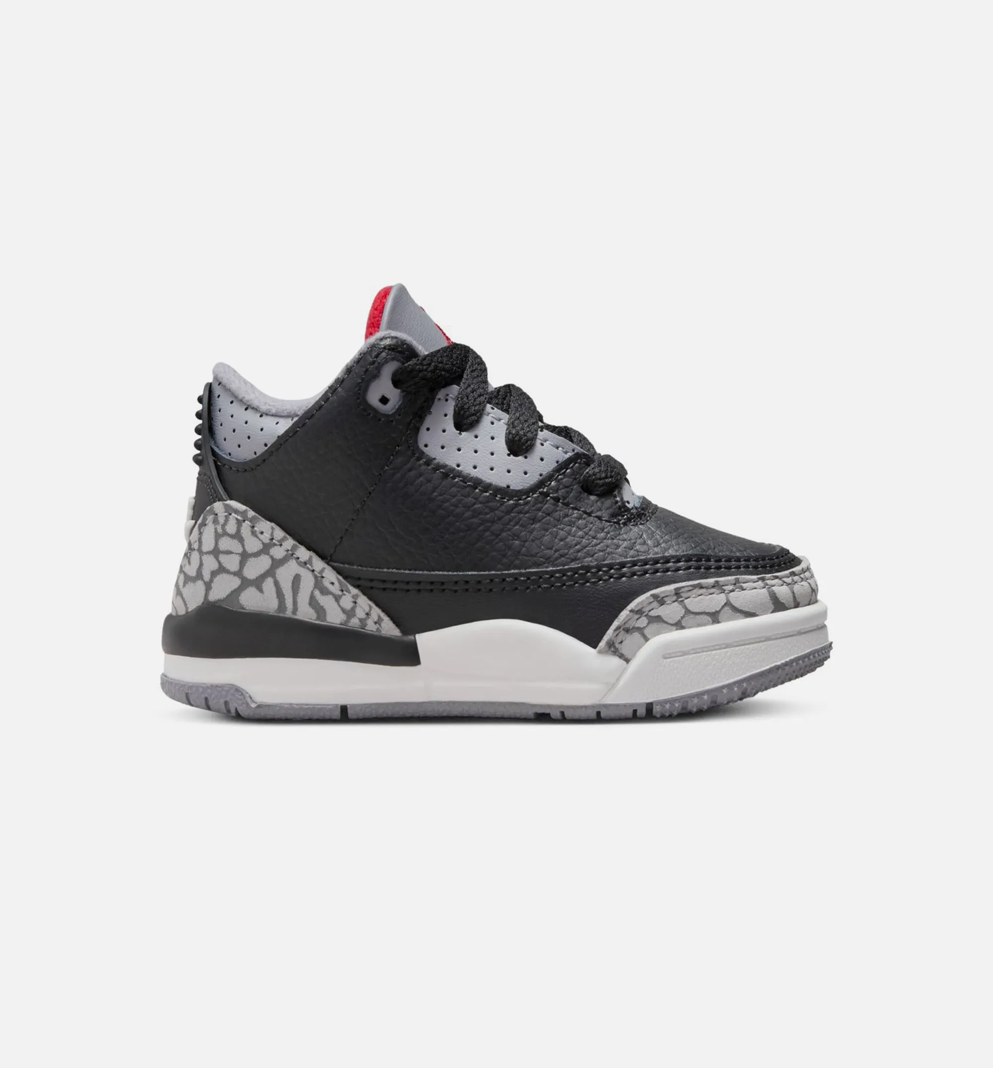 Versatile Style Orthotic Friendly Air Jordan 3 Retro Black Cement Infant Toddler Lifestyle Shoe - Black/Fire Red/Cement Grey/Summit White