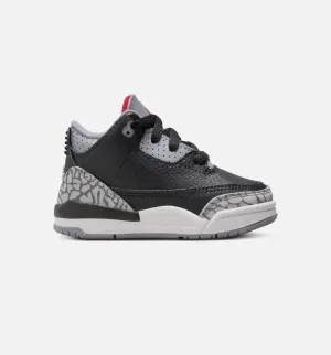 Sustainable Shoes Air Jordan 3 Retro Black Cement Infant Toddler Lifestyle Shoe - Black/Fire Red/Cement Grey/Summit White