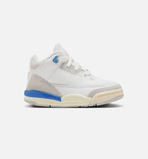 Air Jordan 3 Retro Lucky Shorts Infant Toddler Lifestyle Shoe - Summit White/Hydrogen Blue/Legend Blue Quick Dry
