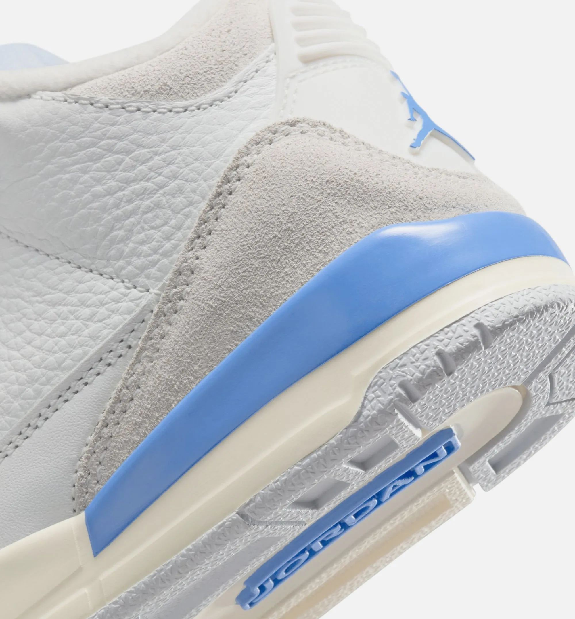 Air Jordan 3 Retro Lucky Shorts Preschool Lifestyle Shoe - Summit White/Hydrogen Blue/Legend Blue Eco Friendly Casual Comfort