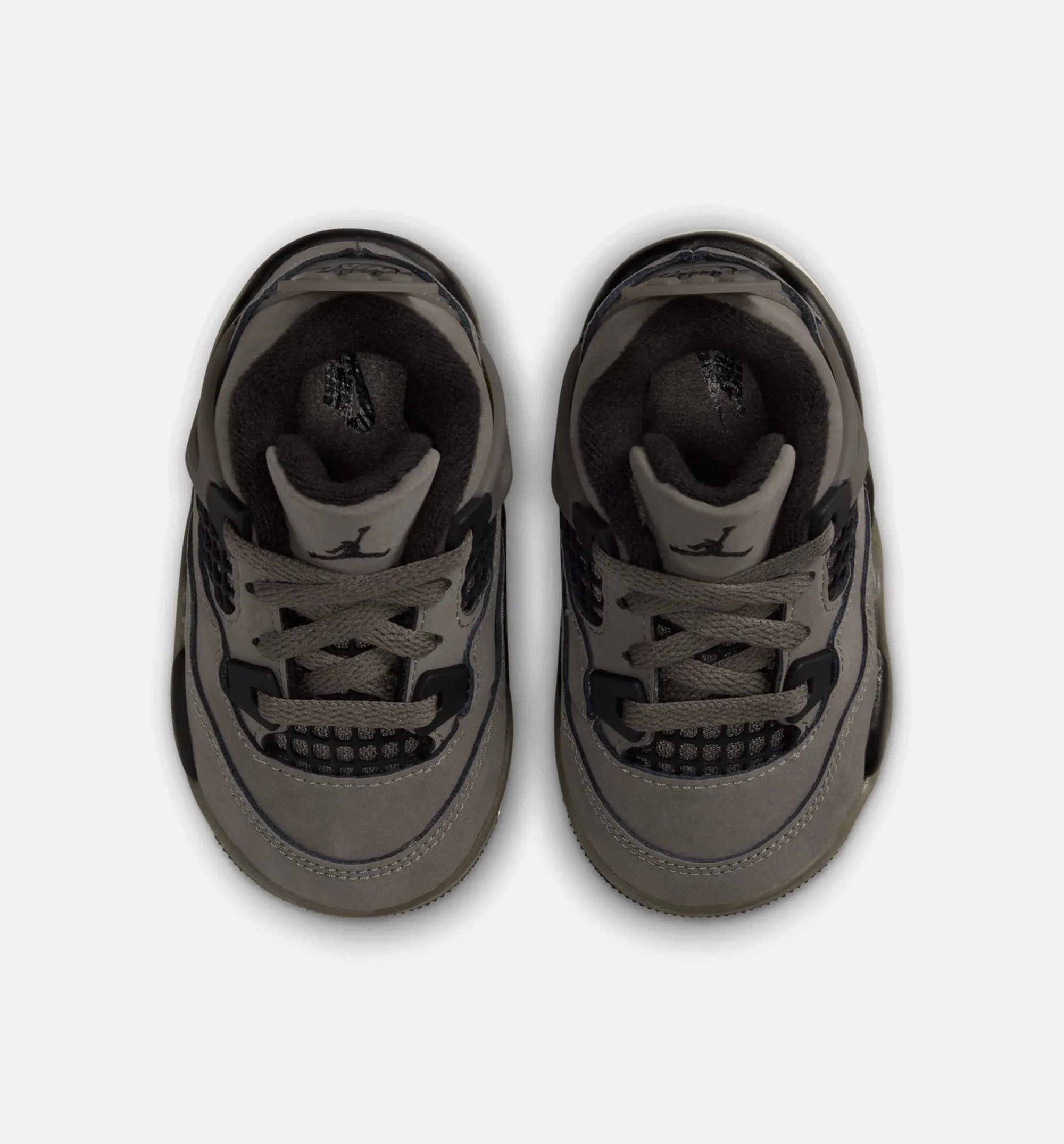 Air Jordan 4 Retro Cave Stone And Black Infant Toddler Lifestyle Shoe - Cave Stone/Black/Moon Particle Everyday Footwear