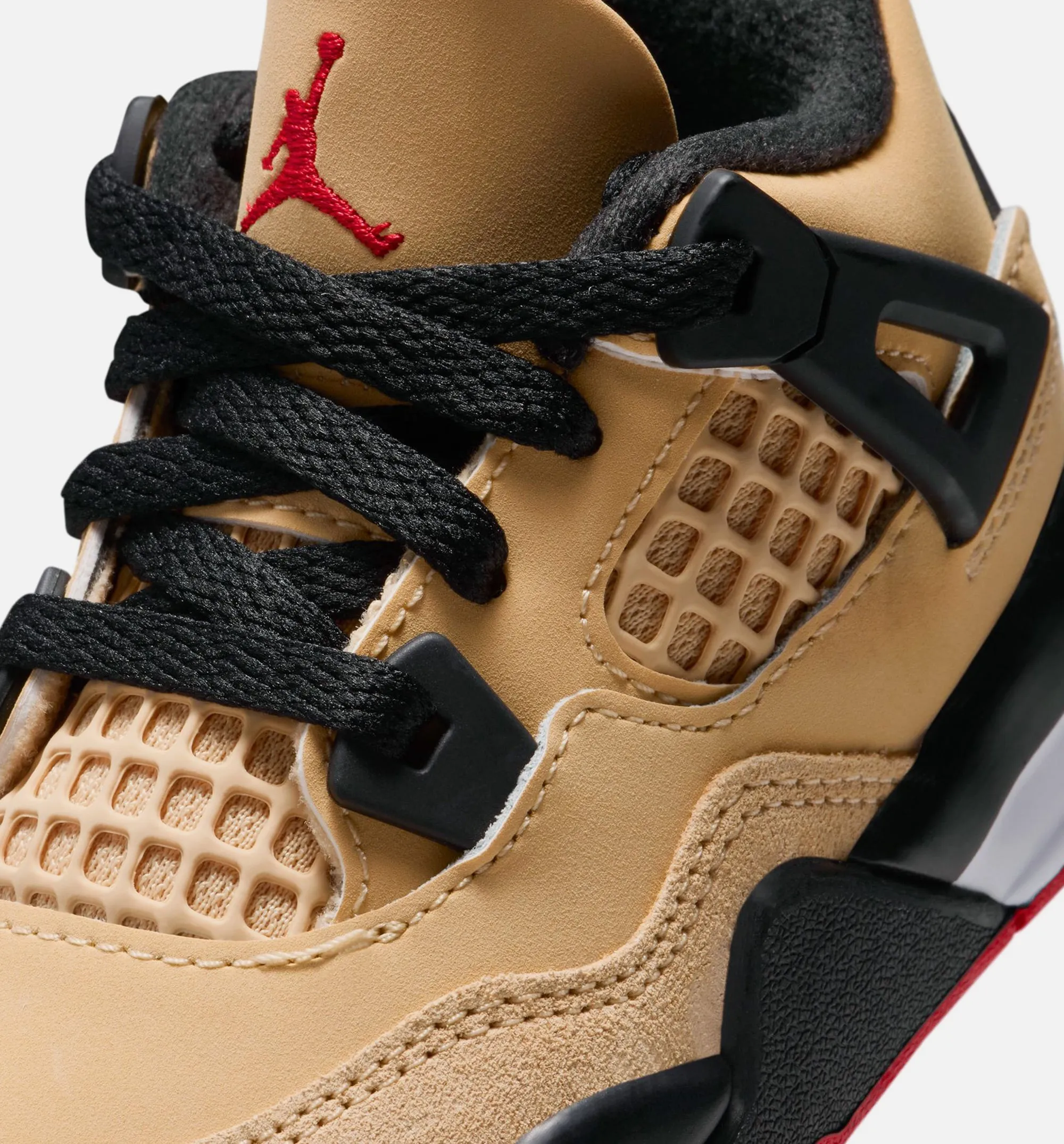 Durable Shoes Air Jordan 4 Retro Infant Toddler Lifestyle Shoe - Sesame/Fire Red/Black/White
