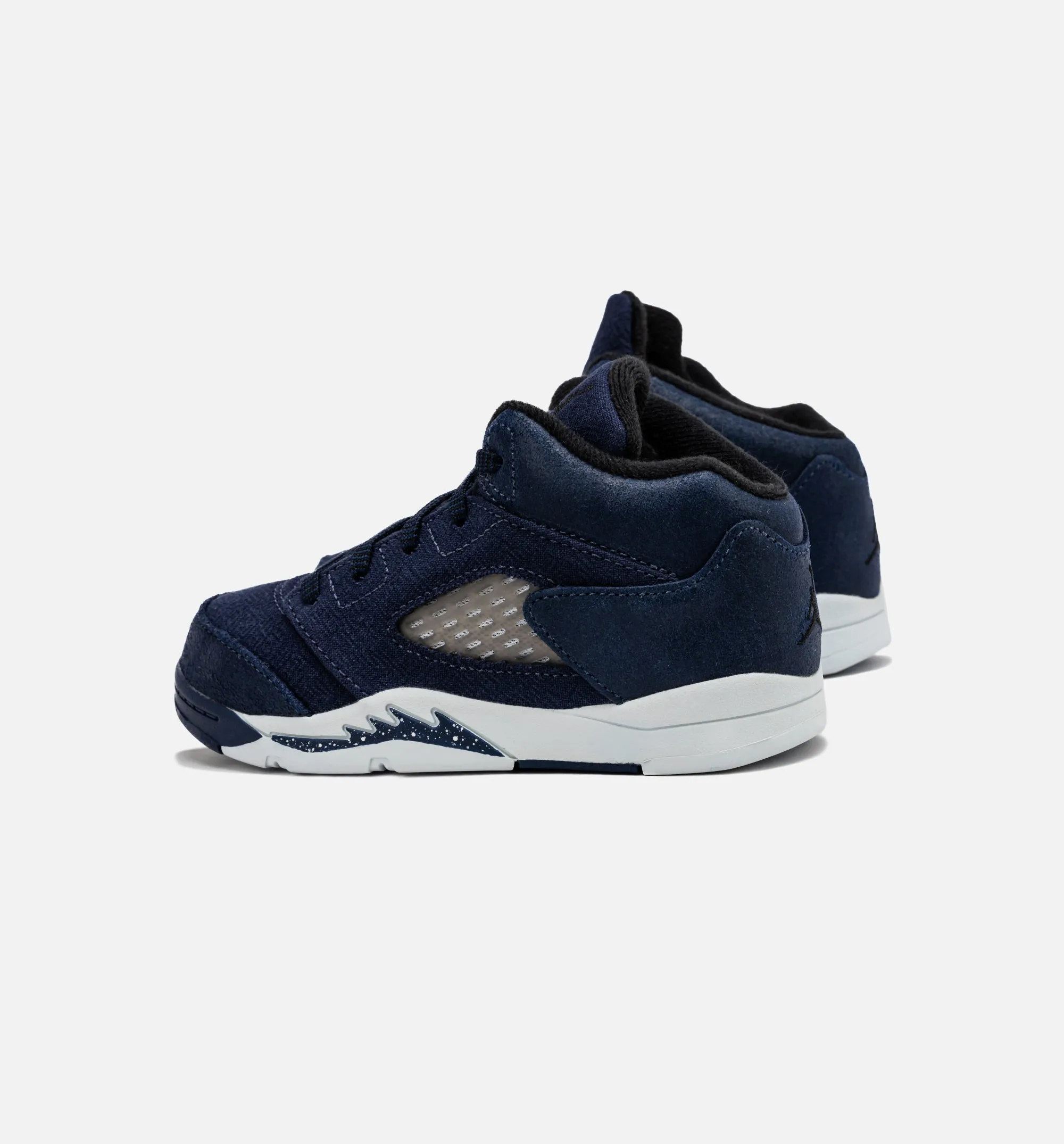 Casual Comfort Classic Sneakers Air Jordan 5 Retro Midnight Navy Infant Toddler Lifestyle Shoe - Midnight Navy/Black/Football Grey