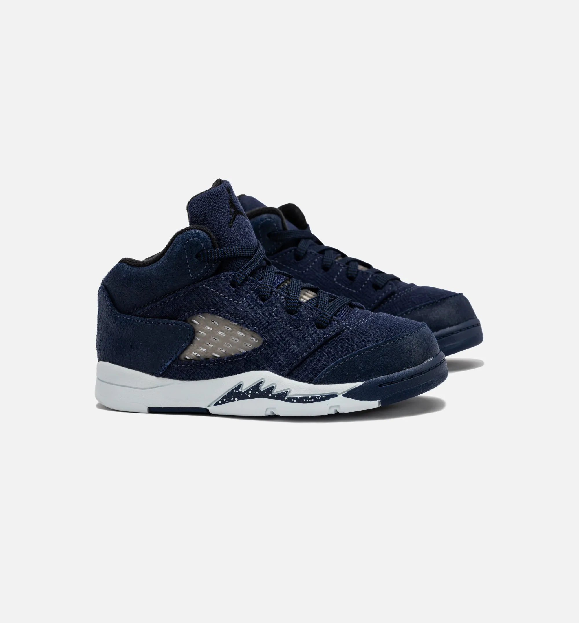 Sustainable Air Jordan 5 Retro Midnight Navy Infant Toddler Lifestyle Shoe - Midnight Navy/Black/Football Grey