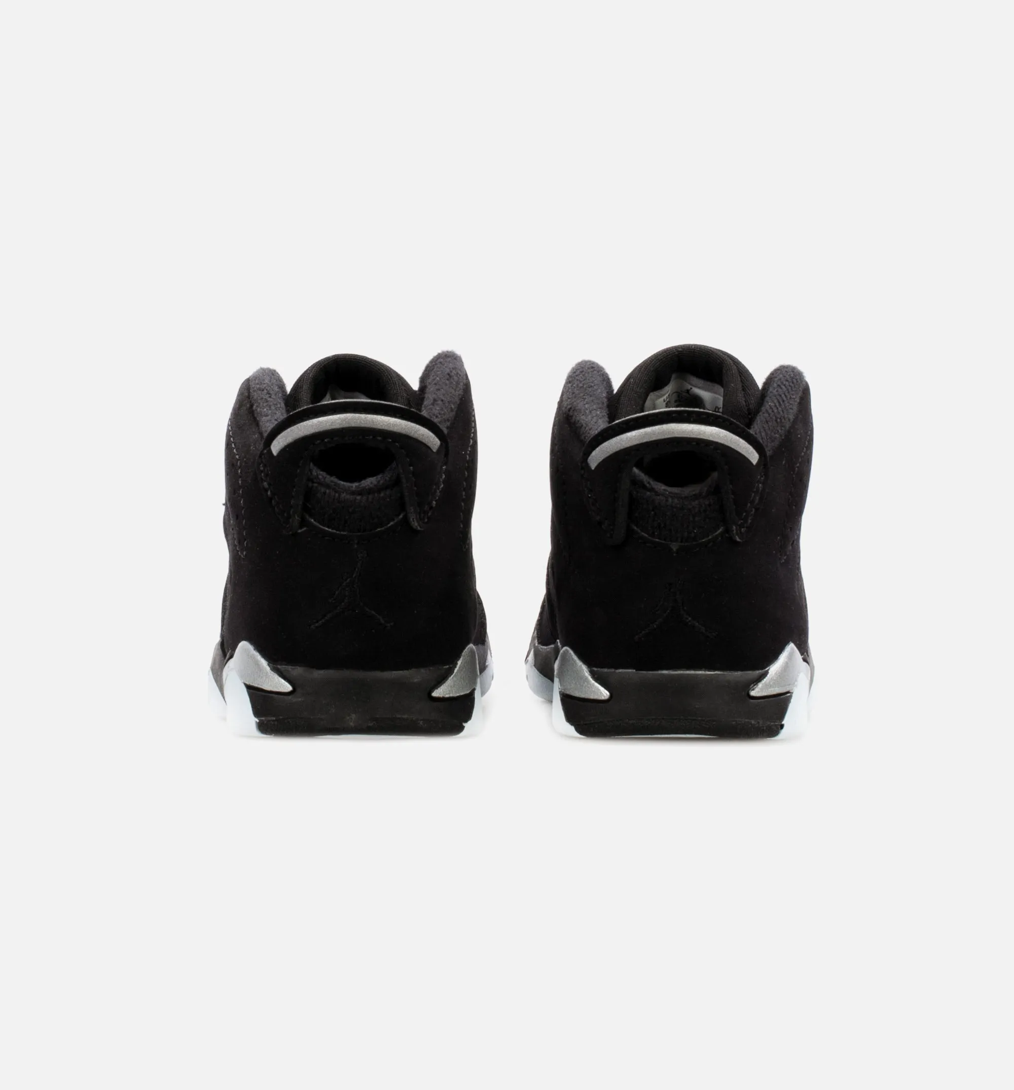 Comfortable Footwear Air Jordan 6 Retro Metallic Silver Infant Toddler Lifestyle Shoe - Black