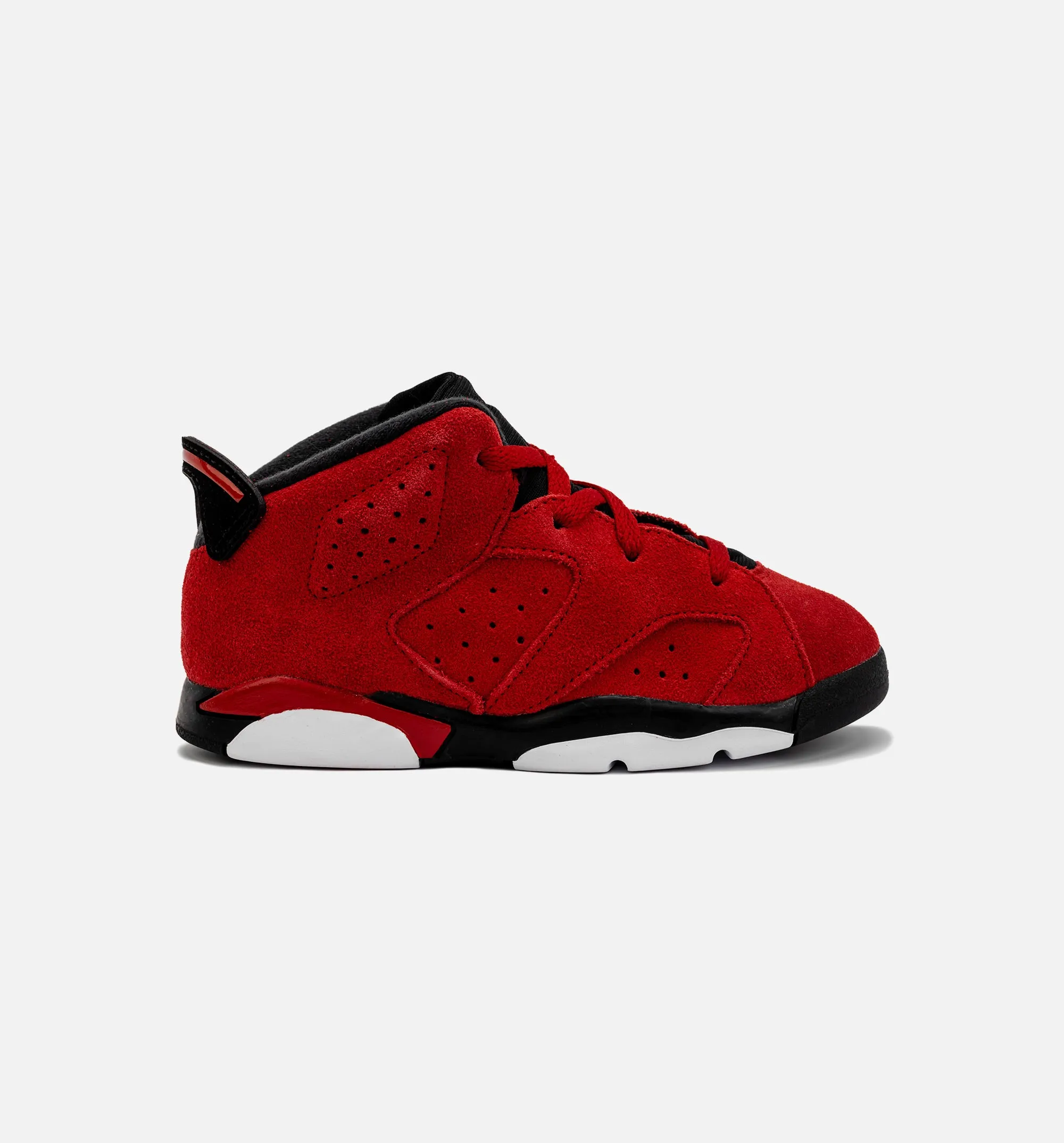 Air Jordan 6 Retro Toro Bravo Infant Toddler Lifestyle Shoe - Red/Black Smart Casual Footwear