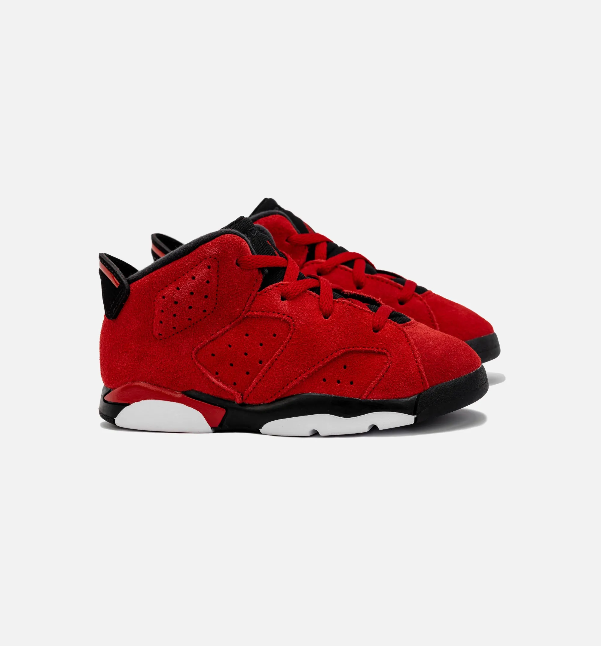 Slip On Shoes Air Jordan 6 Retro Toro Bravo Infant Toddler Lifestyle Shoe - Red/Black