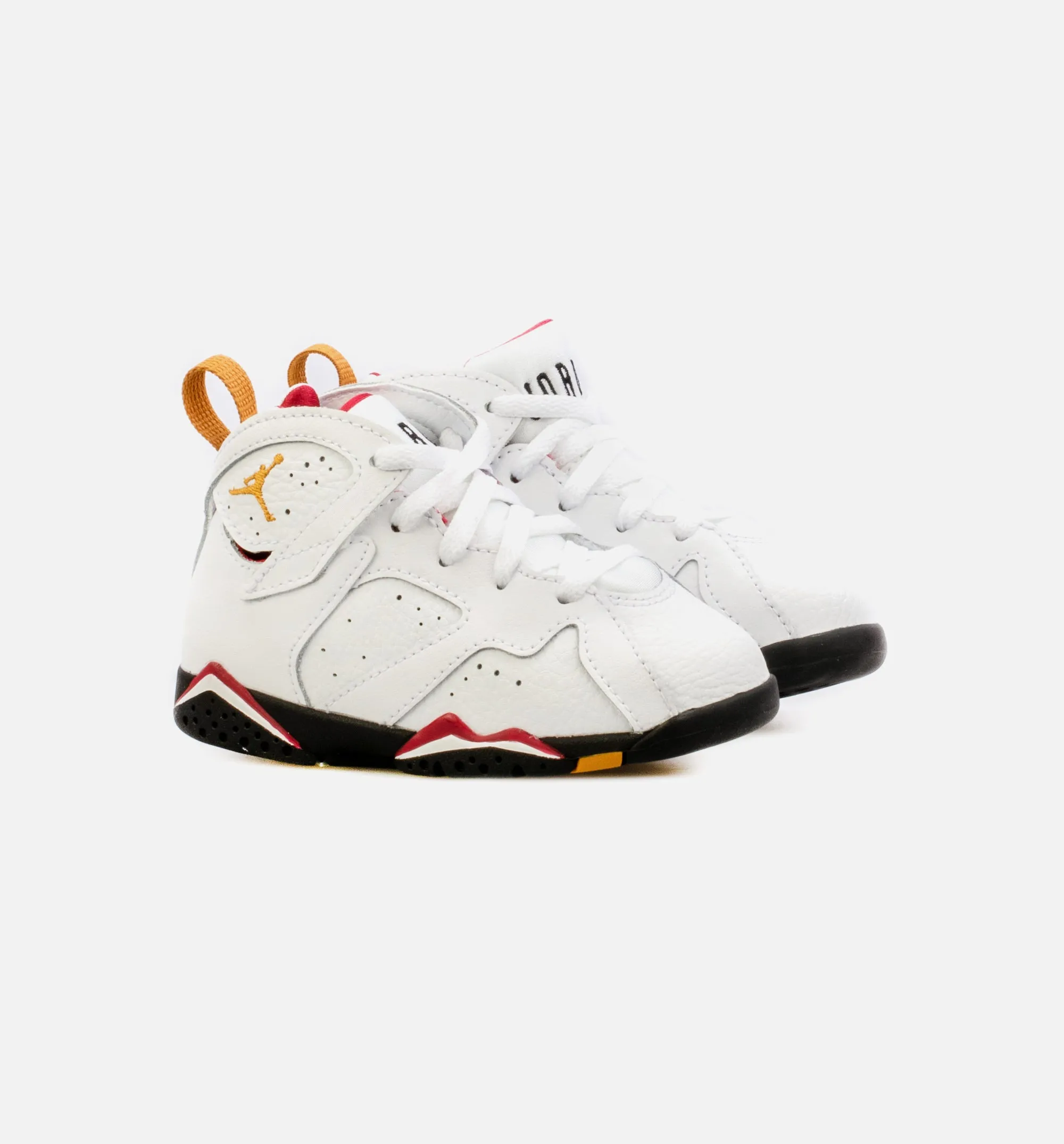 Supportive Air Jordan 7 Retro Cardinal Infant Toddler Lifestyle Shoe - White/Red