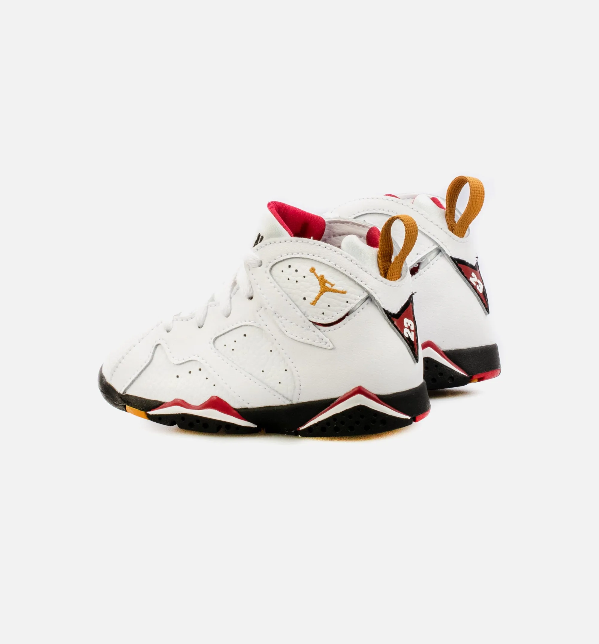 Air Jordan 7 Retro Cardinal Infant Toddler Lifestyle Shoe - White/Red Urban Casual Comfort