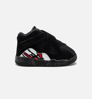 All Weather Classic Footwear Air Jordan 8 Retro Playoffs Infant Toddler Lifestyle Shoe - Black