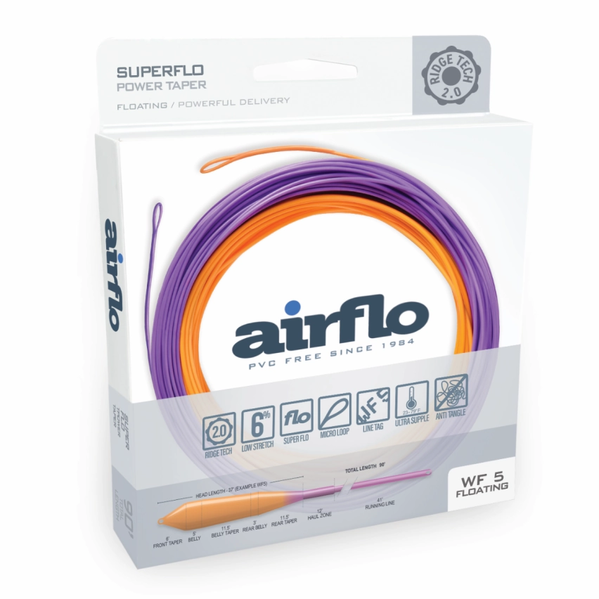 Airflo Superflo Ridge 2.0 Power Taper Fly Line (2024)