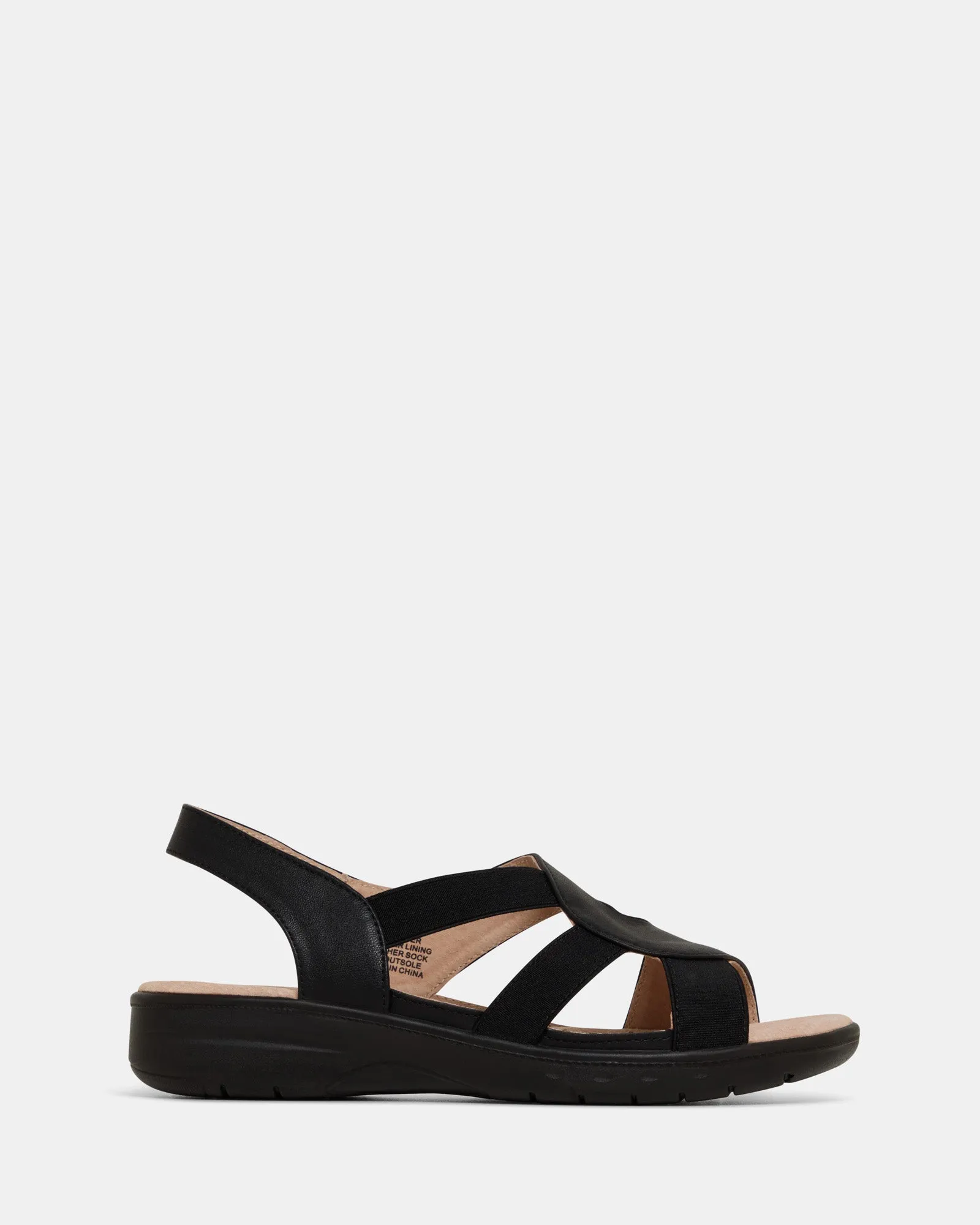 Alessia 2 Black Relaxed Fit Footwear Durable